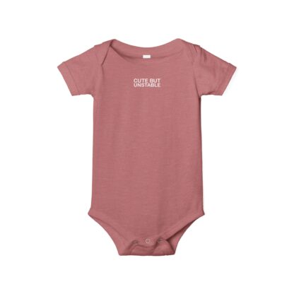 Cute But Unstable Infant One Piece, Baby Bodysuit, Funny Baby Gear, New Parent Gift, Baby Shower Outfit, Cute Infant Clothing - Image 2