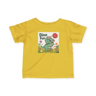 Dino Fun Infant Tee, Cute Baby Shirt, Toddler Dino Apparel, Gift for New Parents, Fun Summer Outfit, Nursery Decor