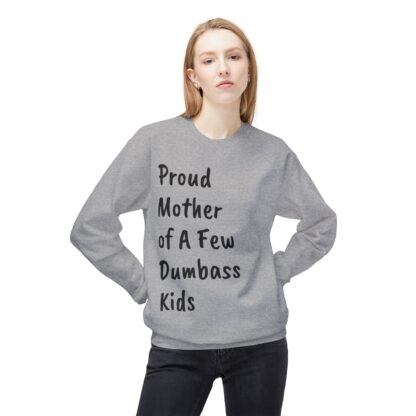Proud Mother Sweatshirt, Cozy Fleece Pullover for Moms, Funny Gift for Mothers, Perfect for Family Gatherings, Comfortable Lounge Wear - Image 4