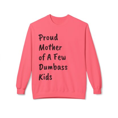 Proud Mother Sweatshirt, Cozy Fleece Pullover for Moms, Funny Gift for Mothers, Perfect for Family Gatherings, Comfortable Lounge Wear - Image 5
