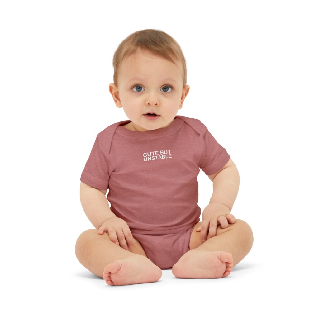 Cute But Unstable Infant One Piece, Baby Bodysuit, Funny Baby Gear, New Parent Gift, Baby Shower Outfit, Cute Infant Clothing