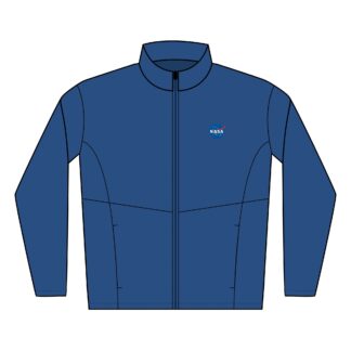NASA Men's Soft Shell Jacket | Stylish Windbreaker for Outdoor Activities, Perfect Gift for Space Enthusiasts, Casual Wear