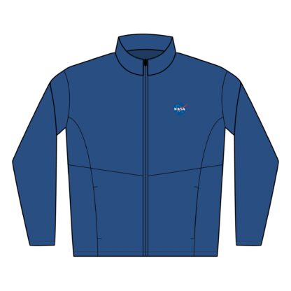 NASA Men's Soft Shell Jacket | Stylish Windbreaker for Outdoor Activities, Perfect Gift for Space Enthusiasts, Casual Wear