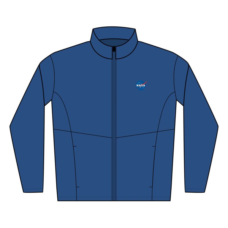 NASA Men's Soft Shell Jacket | Stylish Windbreaker for Outdoor Activities, Perfect Gift for Space Enthusiasts, Casual Wear