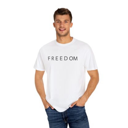 Freedom In Remember Of Charlie Kirk Unisex Garment-Dyed T-Shirt, Casual Wear, Inspirational Gift, Statement Tee - Image 3
