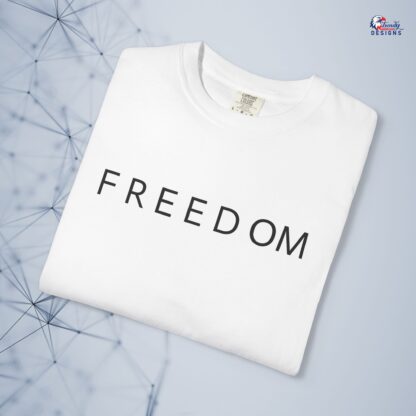 Freedom In Remember Of Charlie Kirk Unisex Garment-Dyed T-Shirt, Casual Wear, Inspirational Gift, Statement Tee - Image 2
