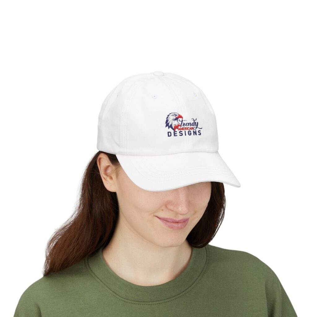 Trendy Eagle Dad Cap | Casual Everyday Hat, Gift for Father's Day, Summer Accessory, USA Pride Cap, Adjustable Baseball Cap
