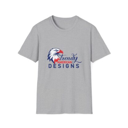 Patriotic Eagle Graphic Tee, Unisex Softstyle T-Shirt for Independence Day, Casual Wear, Gift for Veterans, Summer Fashion - Image 2