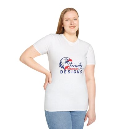 Patriotic Eagle Graphic Tee, Unisex Softstyle T-Shirt for Independence Day, Casual Wear, Gift for Veterans, Summer Fashion - Image 6