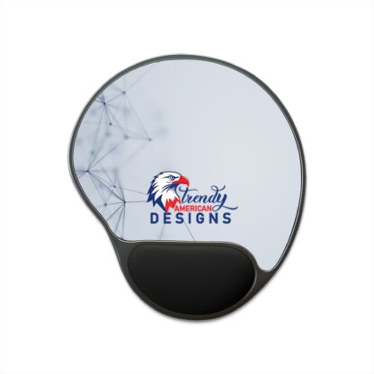 Trendy American Designs Ergonomic Mouse Pad with Wrist Rest for Comfort, Ideal Gift for Gamers & Office Workers, Desk Accessory for Productivity - Image 2