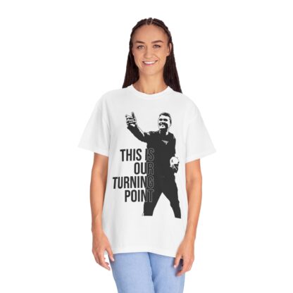 Charlie Kirk Motivational Graphic T-Shirt, This is Our Turning Point Tee, Unisex Inspirational Shirt, Perfect Gift for Coaches, Sports Fans - Image 4
