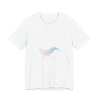 Pastel Ocean Gradient Wave Tee | pastel ombre sea, iridescent wash print