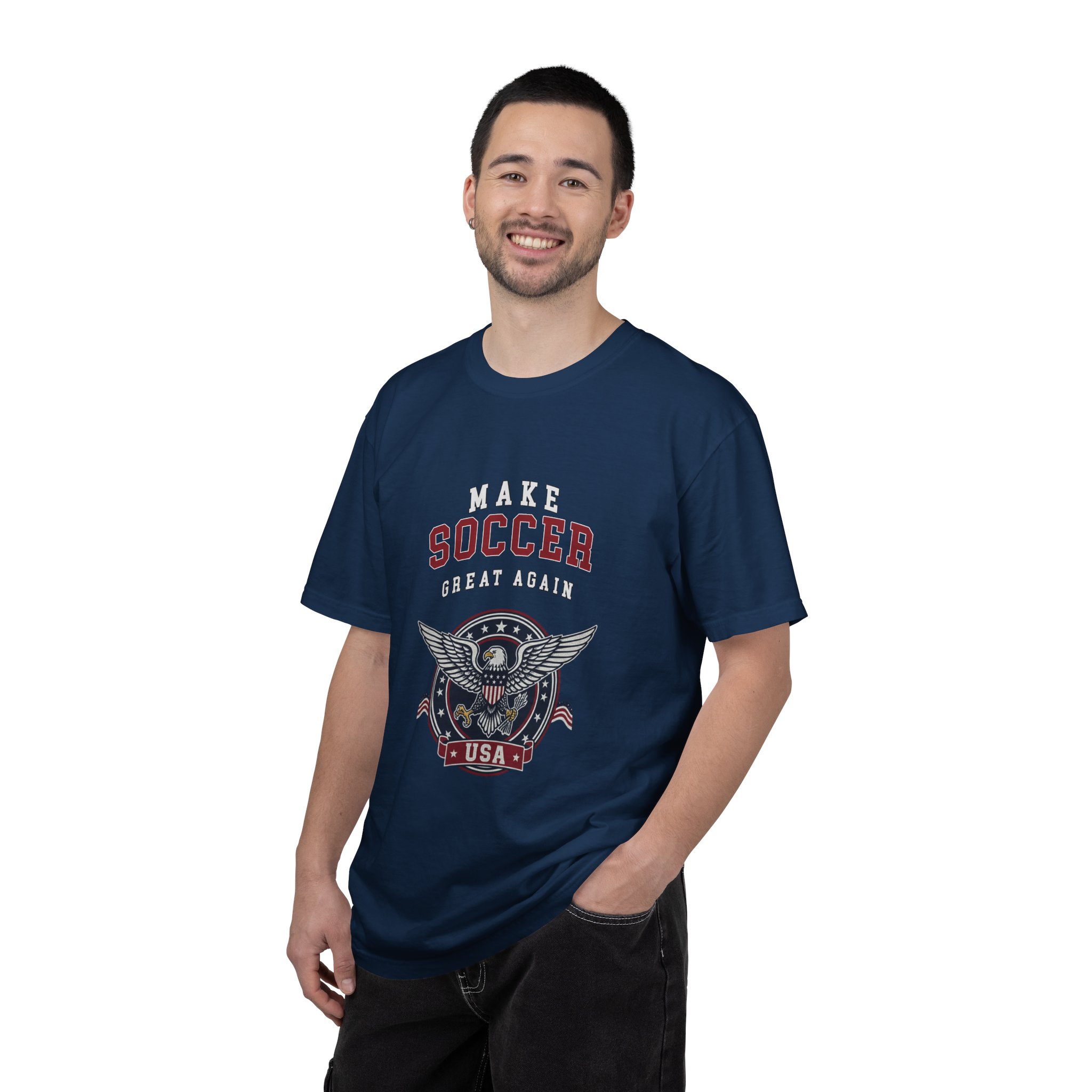 Make Soccer Great Again T-Shirt — USA Eagle Soccer Graphic Tee