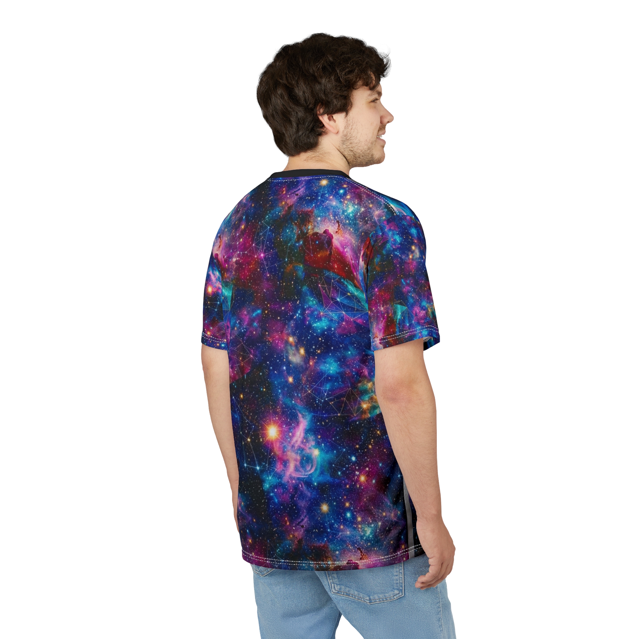Galaxy Nebula All-Over Print Tee — Cosmic Space Galaxy T-Shirt - Image 5