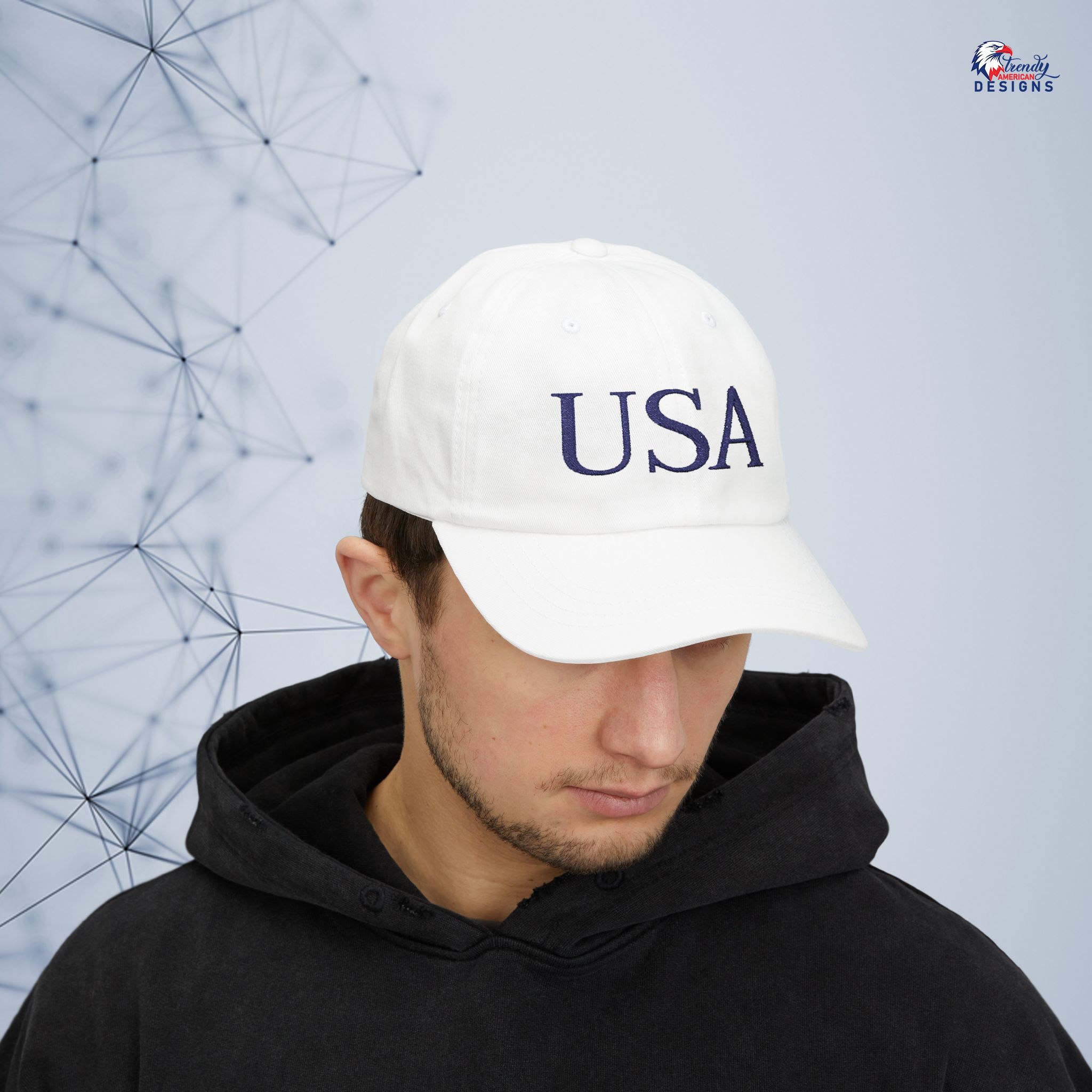USA Embroidered Dad Cap – Classic Patriotic Baseball Hat - Image 7