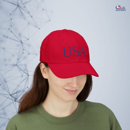 USA Embroidered Dad Cap – Classic Patriotic Baseball Hat