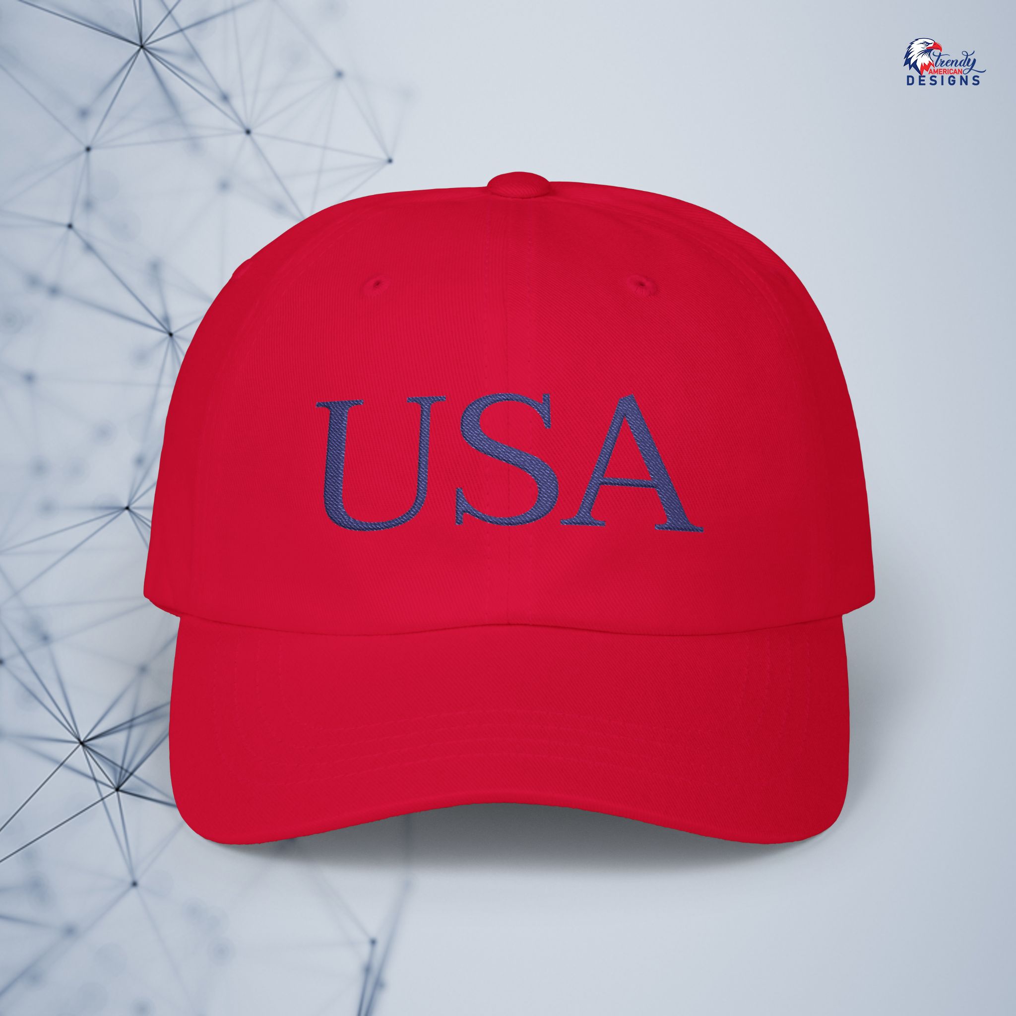 USA Embroidered Dad Cap – Classic Patriotic Baseball Hat - Image 2