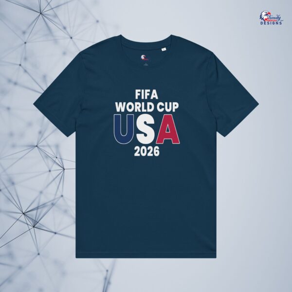 FIFA World Cup USA 2026 T-Shirt — Red White Blue Soccer Tee