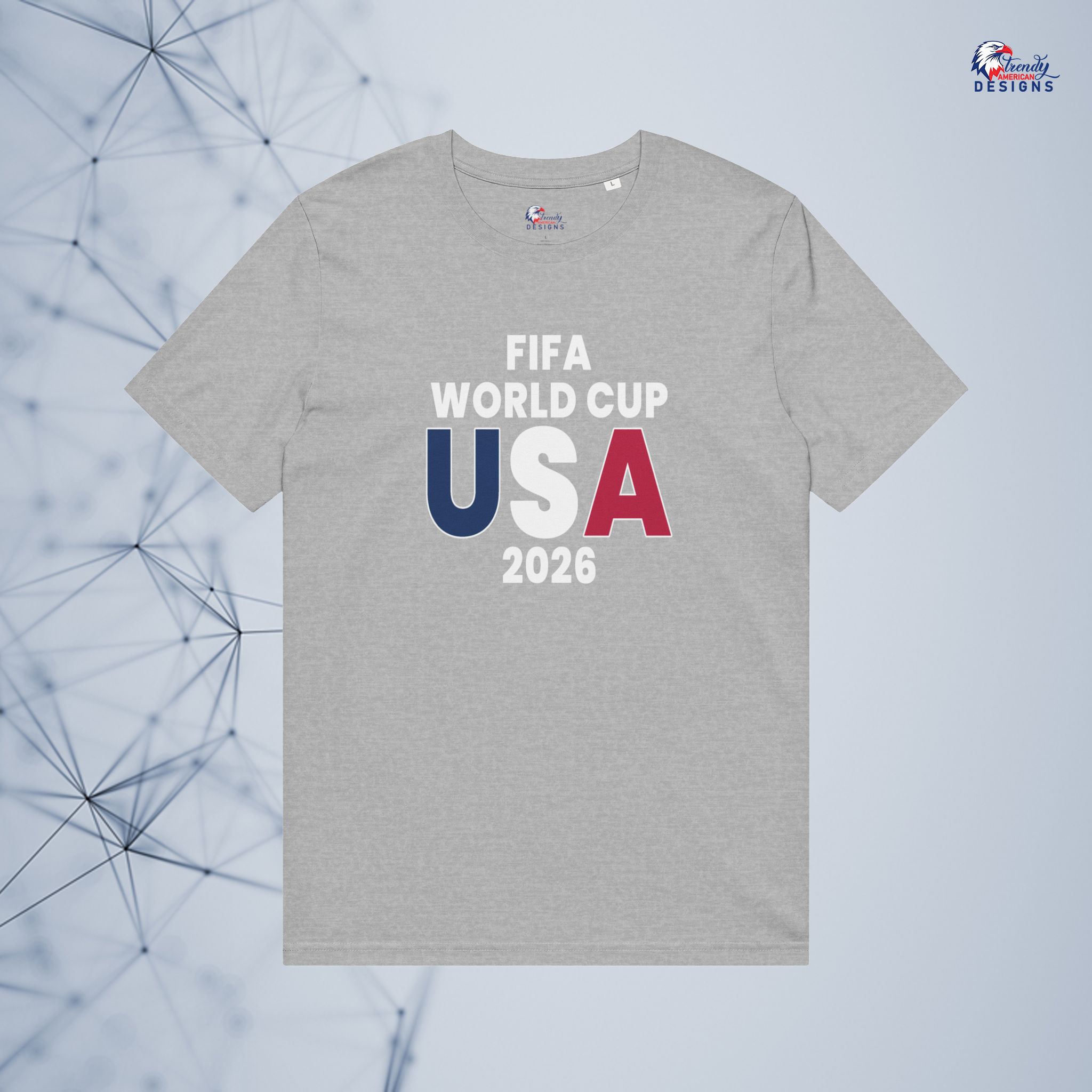 FIFA World Cup USA 2026 T-Shirt — Red White Blue Soccer Tee - Image 3