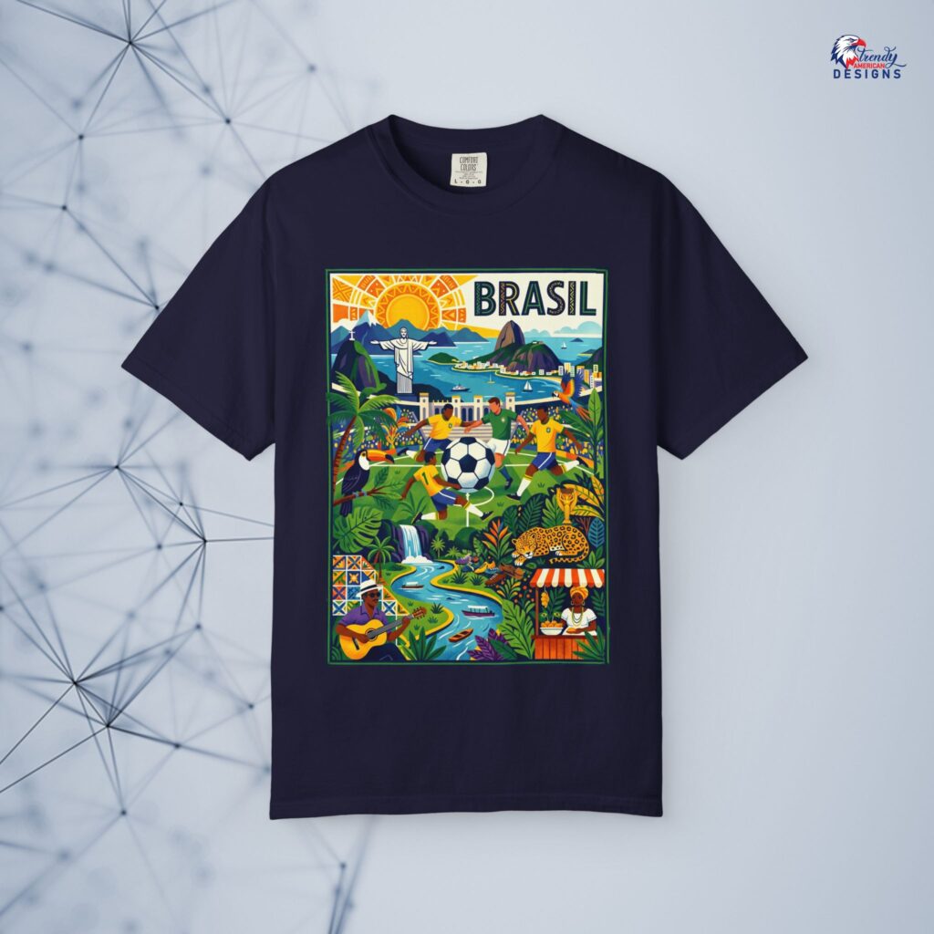 Brasil Soccer Vintage Poster world cup 2026 T-Shirt