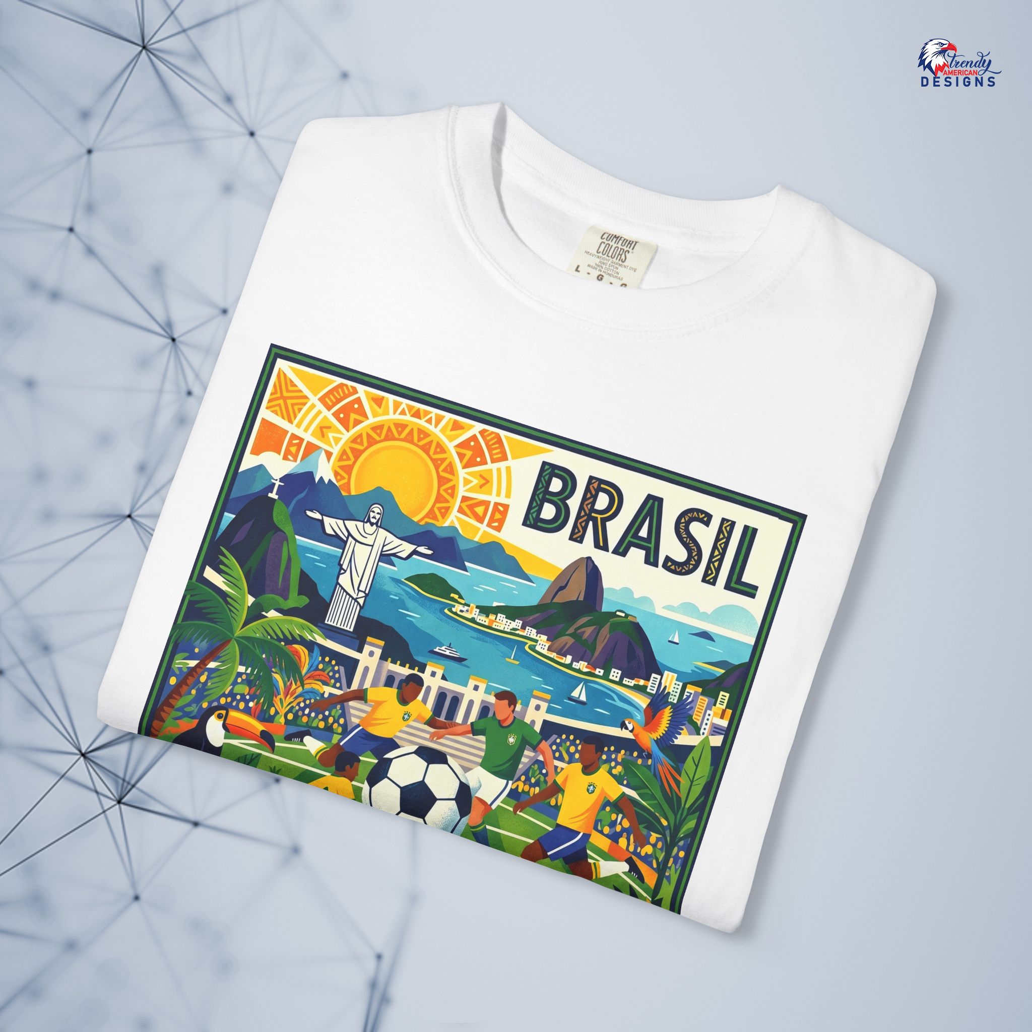 Brasil Soccer Vintage Poster world cup 2026 T-Shirt - Image 6