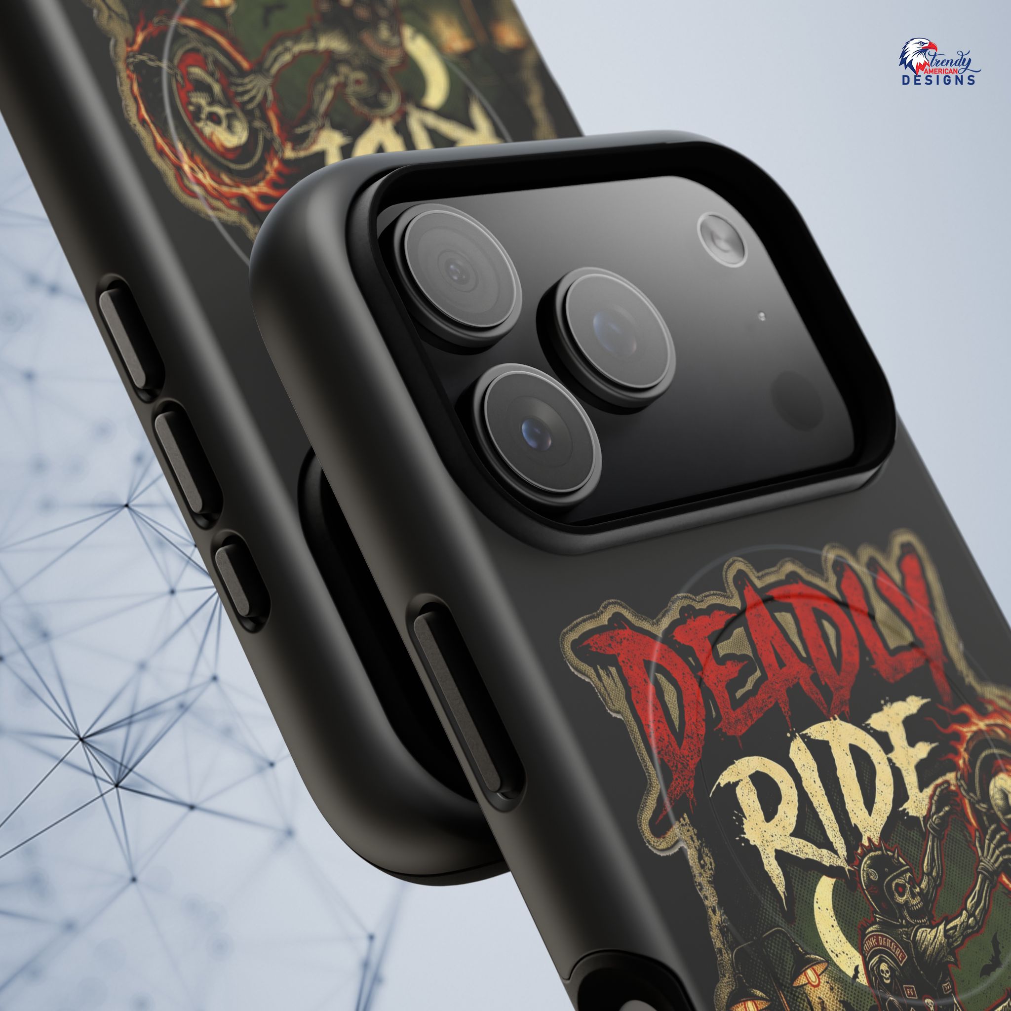 iphone 17 pro Phone Case — "Deadly Ride" Halloween Magnetic Tough Case (October 31) - Image 4