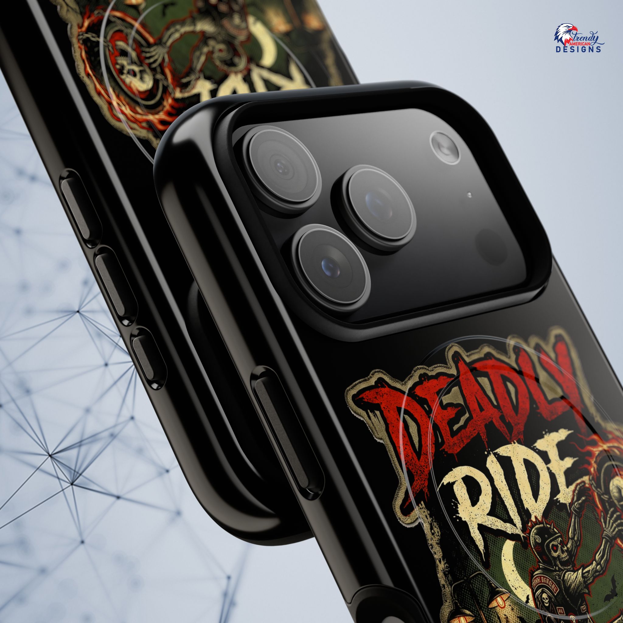 iphone 17 pro Phone Case — "Deadly Ride" Halloween Magnetic Tough Case (October 31) - Image 2