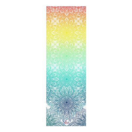 Rainbow Mandala Foam Yoga Mat — Non-Slip Meditation & Exercise Mat By Trendy American Designs