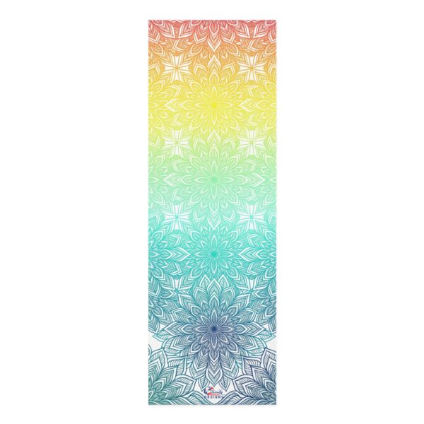 Rainbow Mandala Foam Yoga Mat — Non-Slip Meditation & Exercise Mat By Trendy American Designs