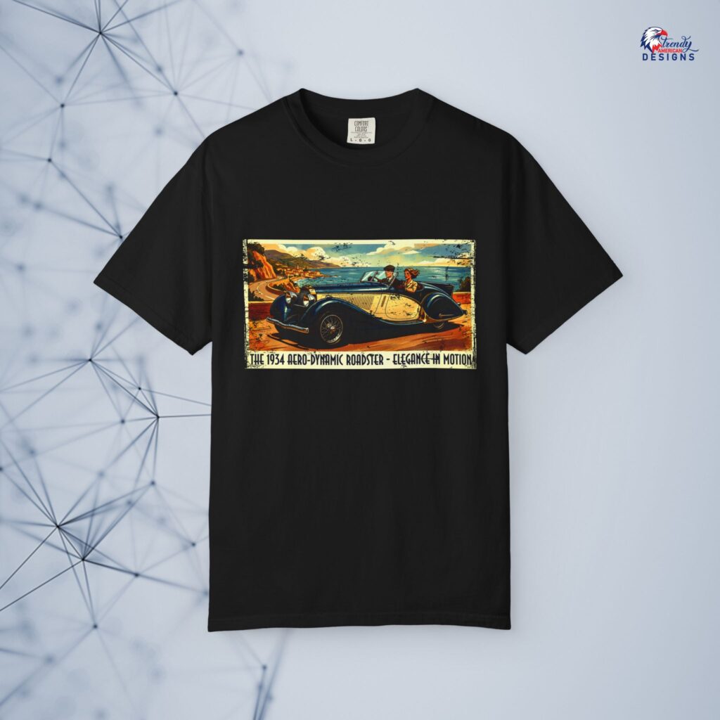 Vintage Roadtrip T-Shirt — Classic 1950s Car Poster Design